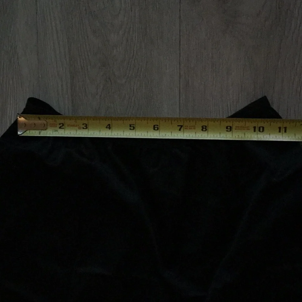 VINTAGE 50s slip black with scallop hem​ with see-through hem detail Y2K - Picture 7 of 11